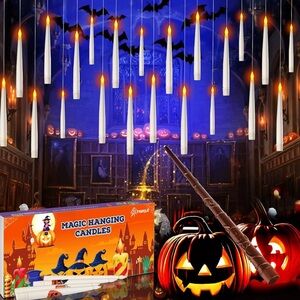 NWT - brand new - 20 Ct. Halloween floating candles w/ wand remote
